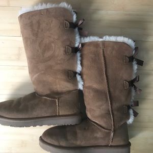 Ugg Bailey Bow Tall Brown Boots